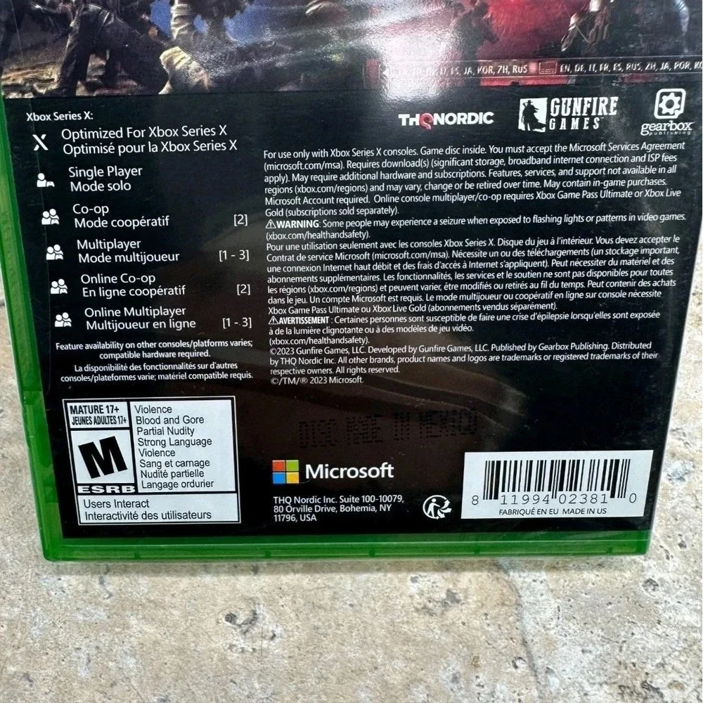 Remnant II 2 Xbox Series X New Sealed Action RPG Gunfire‎ Games Gearbox 2023